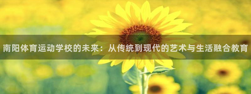  欧亿官网登录入口：南阳体育运动学校的未来：从传统到现代的艺术