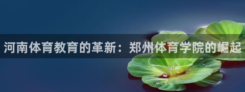  欧亿平台网址：河南体育教育的革新：郑州体育学院的崛起